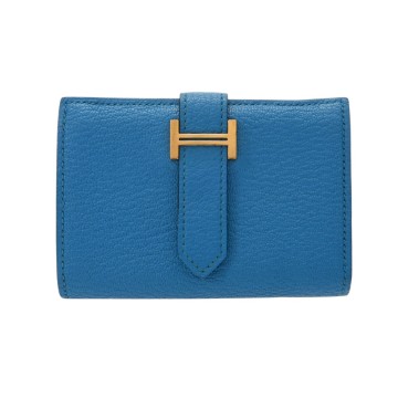 エルメス ベアン ミニ ブルーフリーダ シェーブル レディース 財布 【purse】