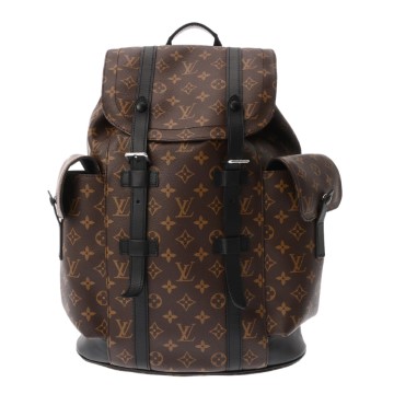ルイヴィトン モノグラムマカサー クリストファー MM ブラウン/ブラック M43735 モノグラムキャンバス メンズ バッグ 【bag】