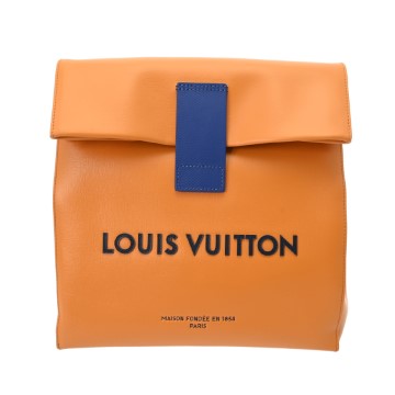 ルイヴィトン サンドウィッチバッグ 24年SSメンズコレクション サフラン M24578 レザー レディース バッグ 【bag】