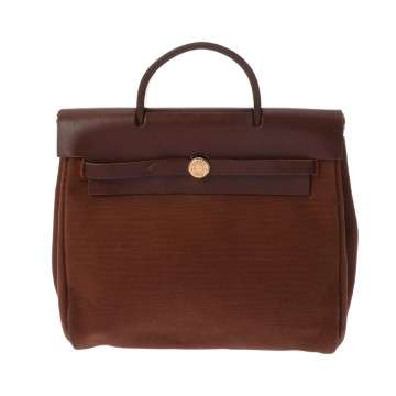 エルメス エールバッグ アドPM ブラウン トワルオフィシエ/レザー ユニセックス バッグ 【bag】