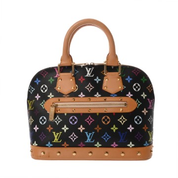 ルイヴィトン マルチカラー アルマ ノワール M92646 モノグラムキャンバス レディース バッグ 【bag】