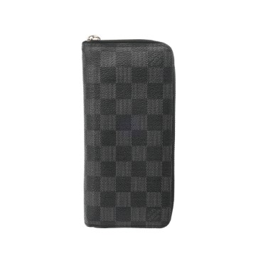 ルイヴィトン ダミエグラフィット ジッピーウォレット ヴェルティカル ブラック/グレー N63095 ダミエグラフィットキャンバス レディース 財布 【purse】
