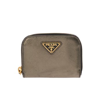 プラダ コインケース ブロンズ 1M0268 レザー レディース 財布 【purse】