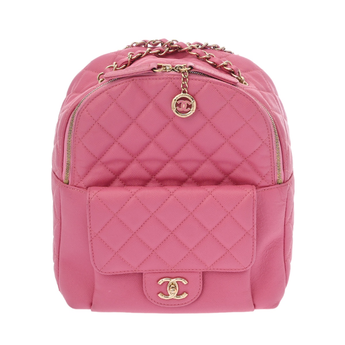 シャネル マトラッセ バックパック  ピンク キャビアスキン レディース バッグ 【bag】