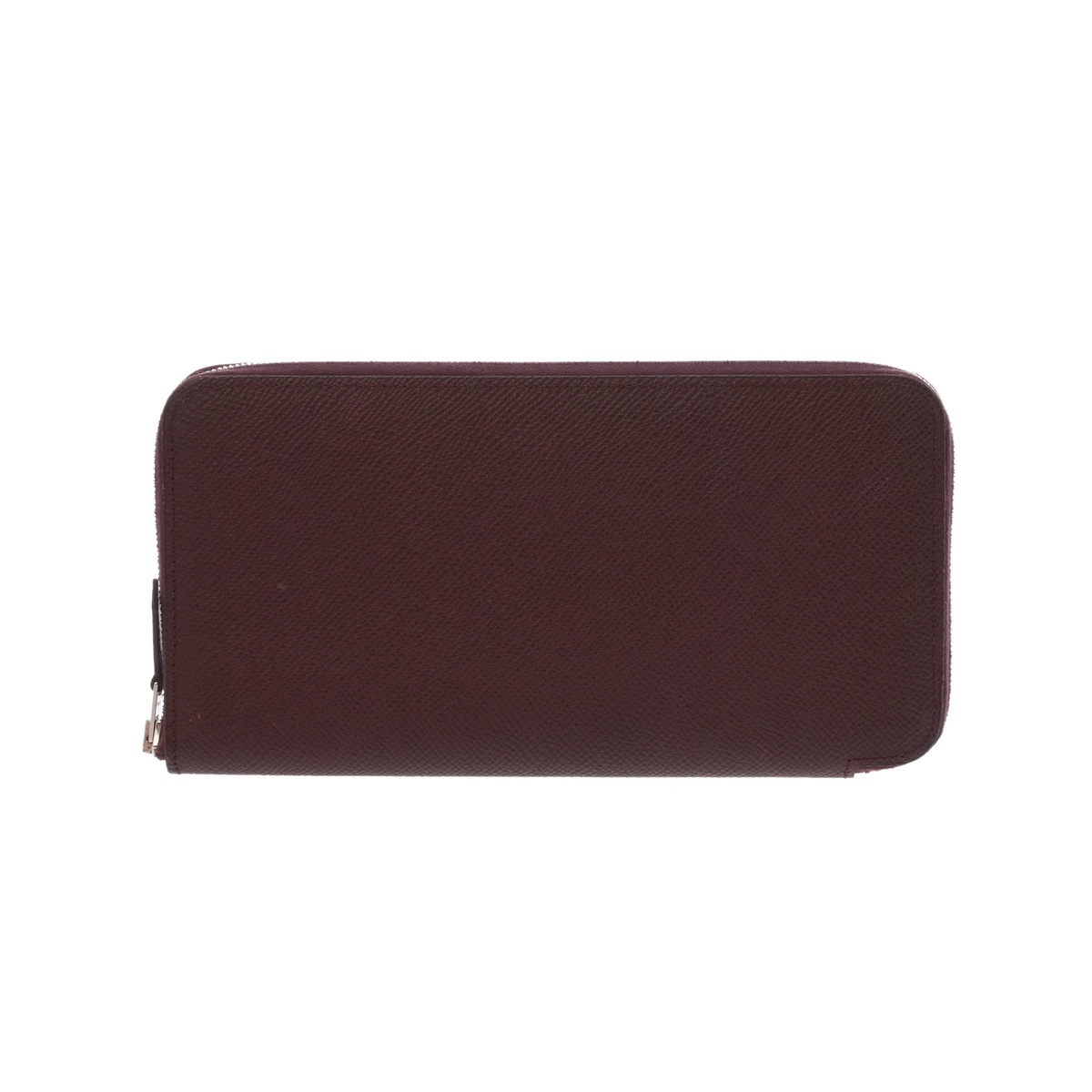 エルメス アザップロング シルクイン ルージュセリエ/シルバー金具 ヴォーエプソン レディース 財布 【purse】