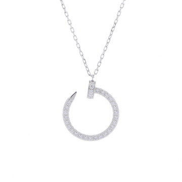 カルティエ ジュストアンクル ネックレス ダイヤ K18ホワイトゴールド WG レディース ジュエリー 【jewelry】