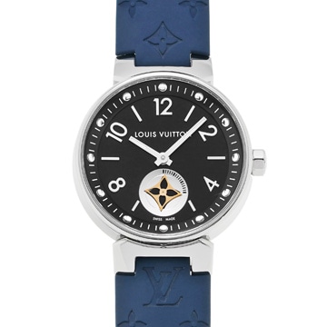 ルイヴィトン タンブール ムーンスター Q8J11 ブラック レディース 時計 【wristwatch】