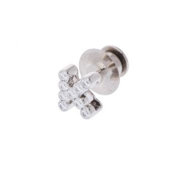 ギメル イニシャル K ダイヤ0.362ct シルバー Pt950プラチナ ユニセックス ジュエリー 【jewelry】