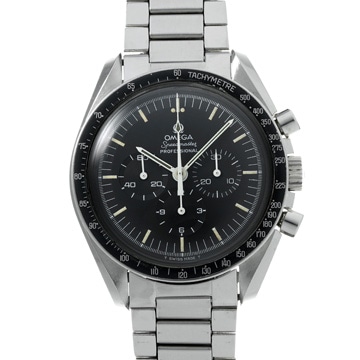 オメガ スピードマスター アンティーク キャタピラブレス ST145.0022 ブラック メンズ 時計 【wristwatch】