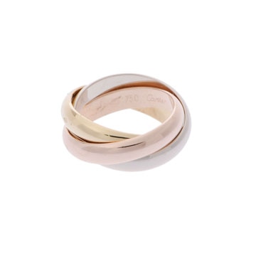 カルティエ トリニティ スリーカラー #49 K18PG/WG/YG レディース ジュエリー 【jewelry】