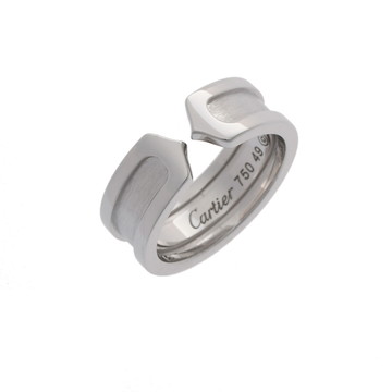 カルティエ C2 リング #49 K18ホワイトゴールド WG レディース ジュエリー 【jewelry】