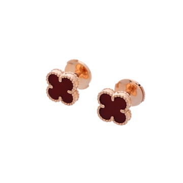 ヴァンクリーフ＆アーペル スウィート アルハンブラ カーネリアン VCARN68000 K18ピンクゴールド PG レディース ジュエリー 【jewelry】