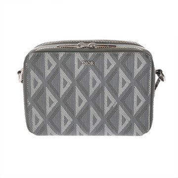 クリスチャンディオール ストラップ ジップポーチ  グレー CDダイヤモンドキャンバス ユニセックス バッグ 【bag】