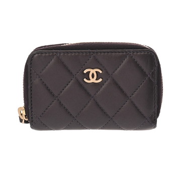シャネル マトラッセ カードケース パープル ラムスキン レディース 財布 【purse】