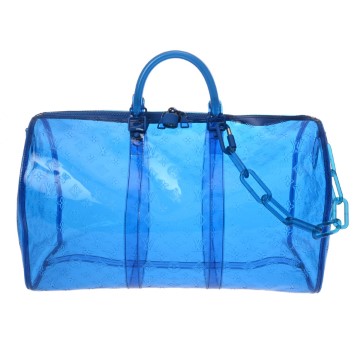 ルイヴィトン モノグラムプリズム キーポル バンドリエール 50 ブルー M53272 PVC ユニセックス バッグ 【bag】