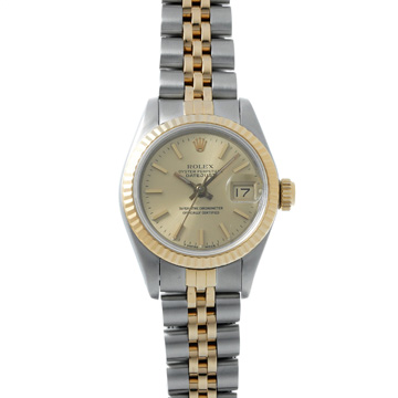 ロレックス デイトジャスト 69173 シャンパン レディース 時計 【wristwatch】