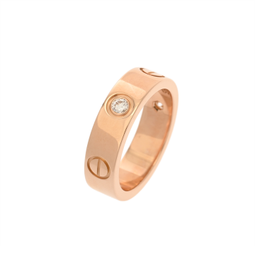 カルティエ ラブリング 3Pダイヤ #53 K18ピンクゴールド PG レディース ジュエリー 【jewelry】