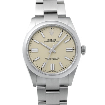 ロレックス オイスターパーペチュアル 41 134300 ベージュ メンズ 時計 【wristwatch】