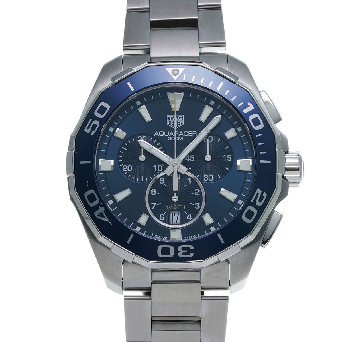 タグホイヤー アクアレーサー クロノ CAY111B.BA0927 ブルー メンズ 時計 【wristwatch】