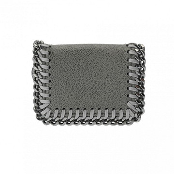 ステラマッカートニー ファラベラスモールウォレット グレー ポリエステル レディース 財布 【purse】
