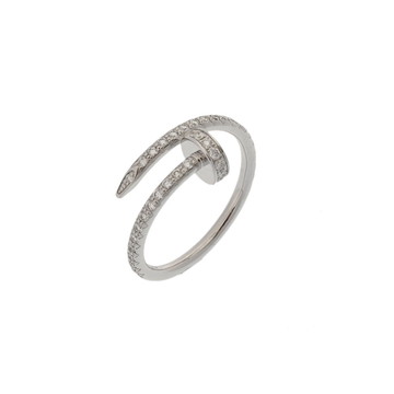 カルティエ ジュストアンクル #51 ダイヤ K18ホワイトゴールド WG レディース ジュエリー 【jewelry】