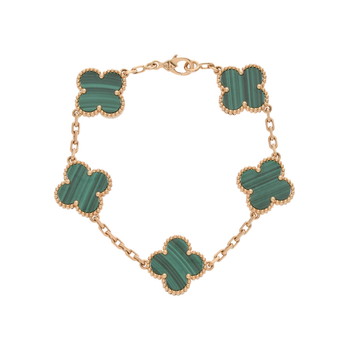 ヴァンクリーフ＆アーペル ヴィンテージ アルハンブラ 5P ゴールド/グリーン マラカイト レディース ジュエリー 【jewelry】