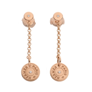エルメス ガンバード ダイヤ K18ピンクゴールド PG レディース ジュエリー 【jewelry】