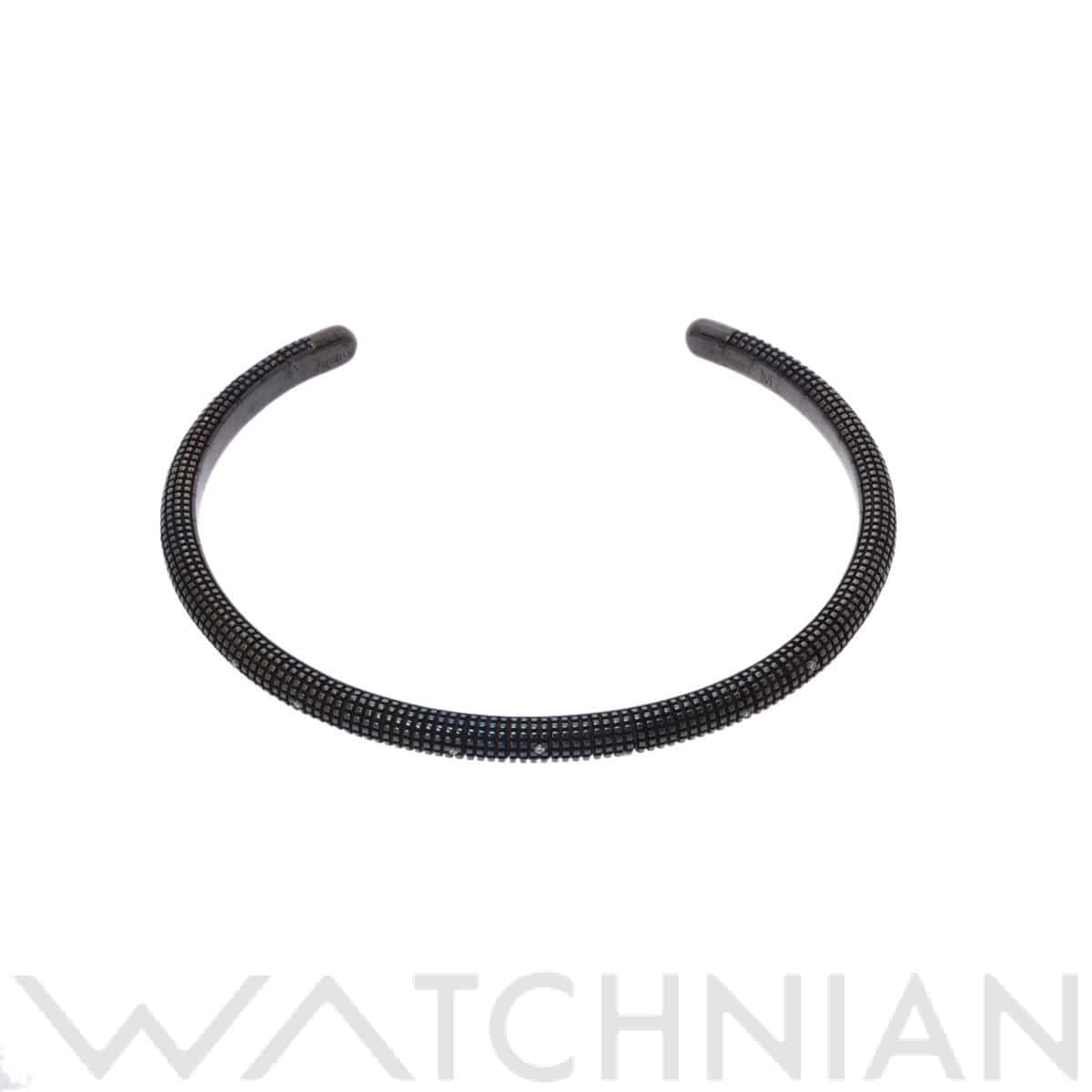 ダミアーニ メトロポリタン ドリーム バングル #M ブラック K18ホワイトゴールド WG レディース ジュエリー 【中古】【jewelry】