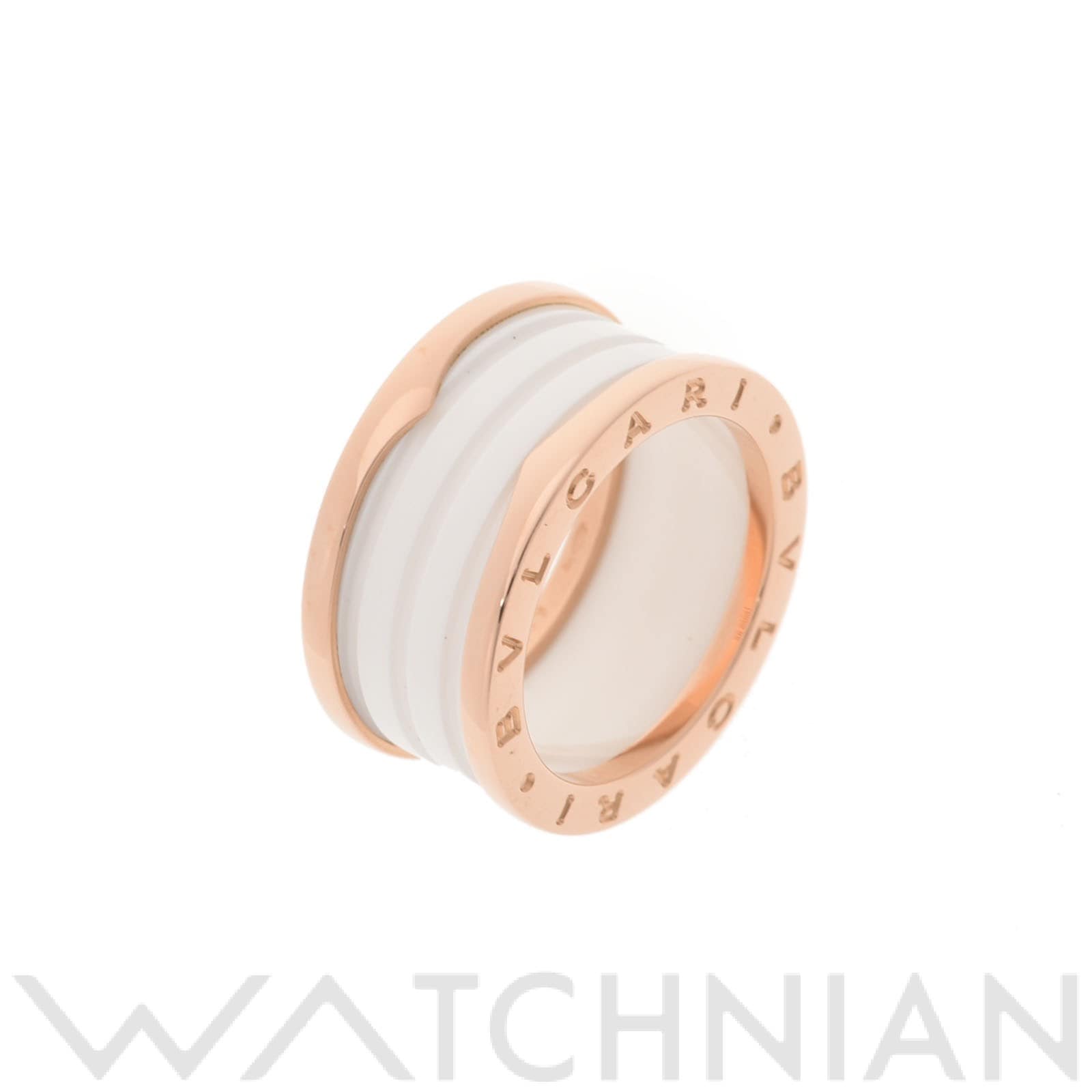ブルガリ B-ZERO1 #59 K18PG/白セラミック メンズ ジュエリー 【中古】【jewelry】