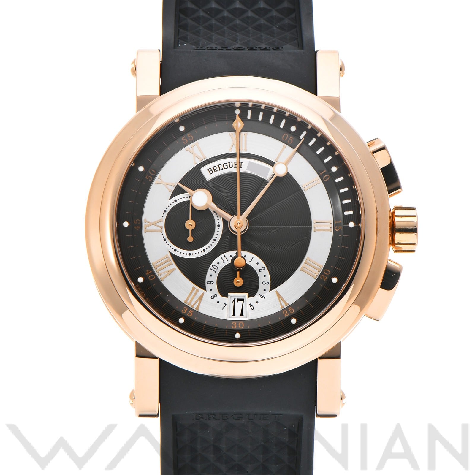 ブレゲ マリーンII クロノグラフ 5827BR/Z2/5ZU グレー/シルバー メンズ 時計 【中古】【wristwatch】