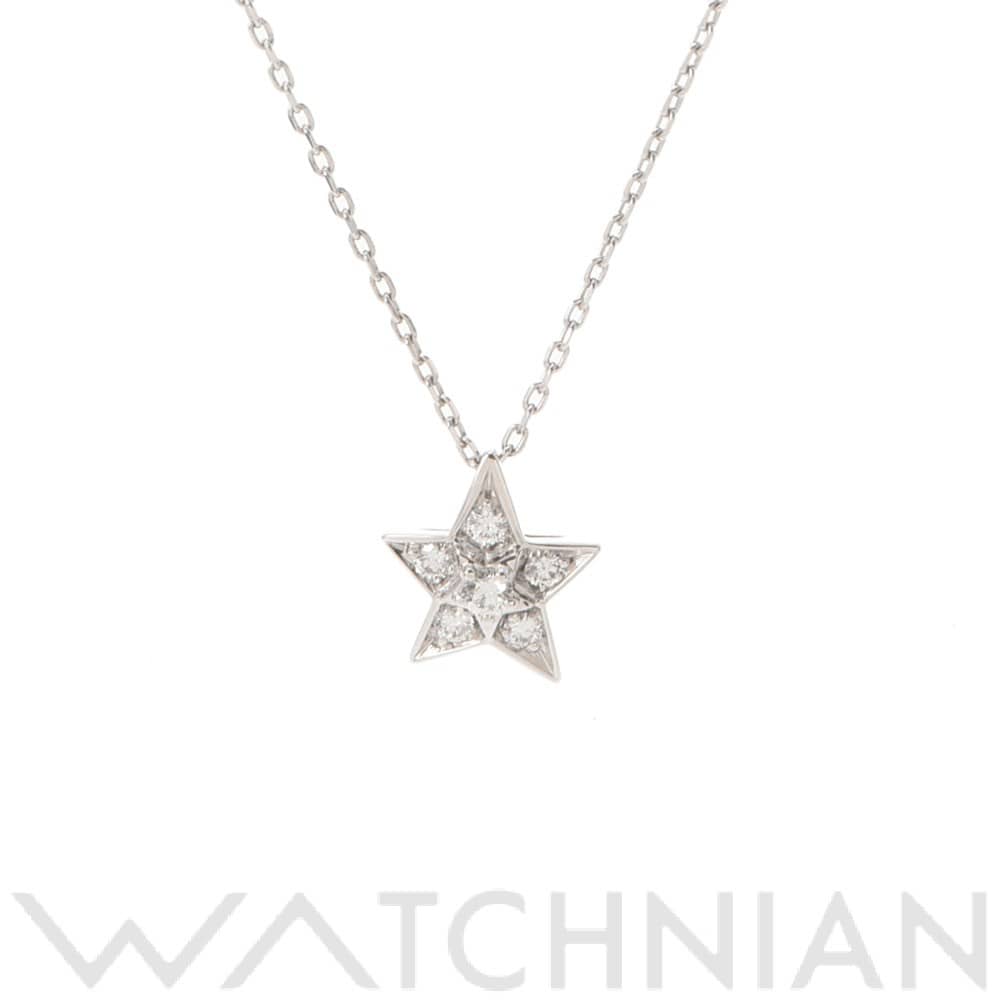 シャネル コメット スモール 星モチーフ K18WG/ダイヤ レディース ジュエリー 【中古】【jewelry】