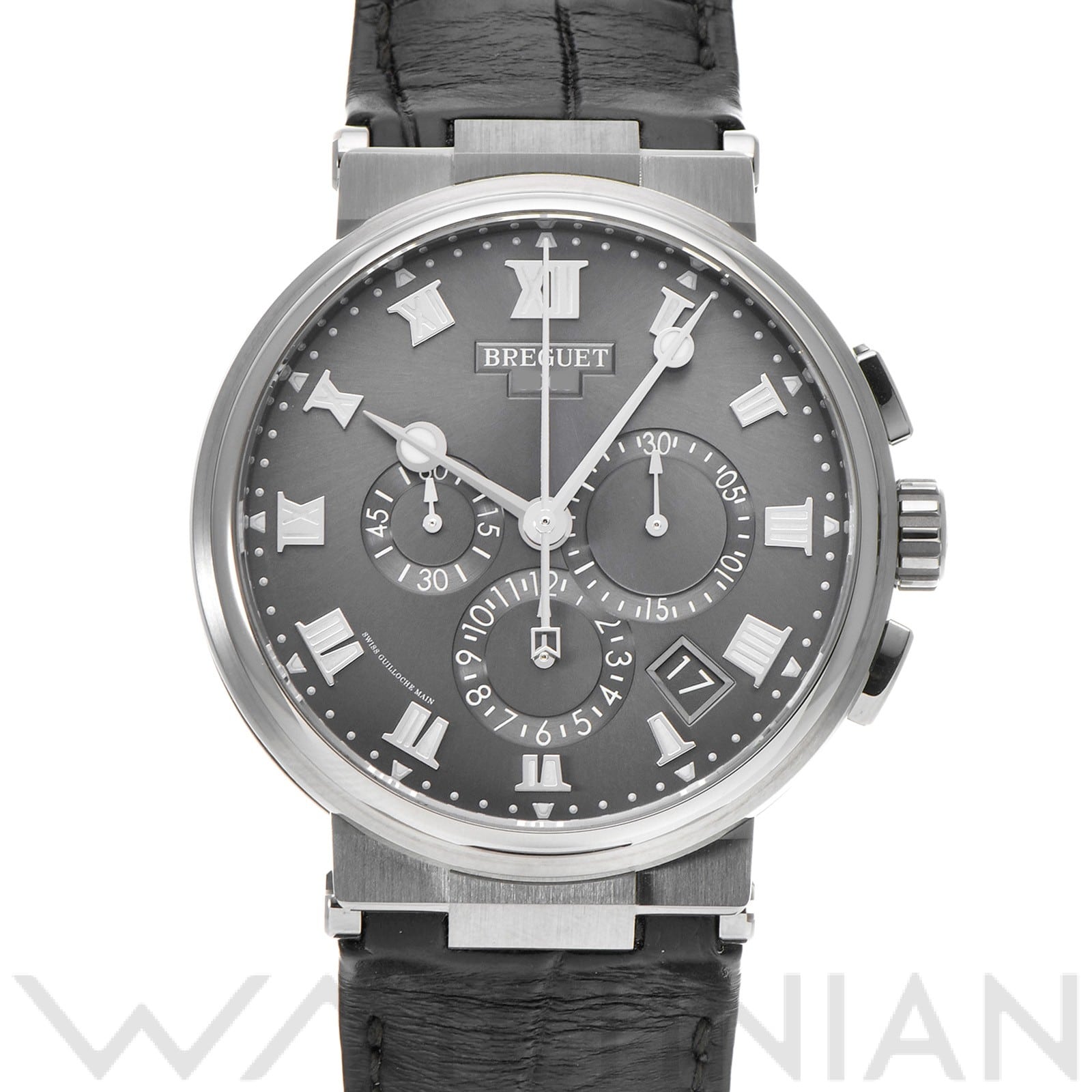 ブレゲ マリーン クロノグラフ 5527TI/G2/9WV スレートグレー メンズ 時計 【未使用】【wristwatch】