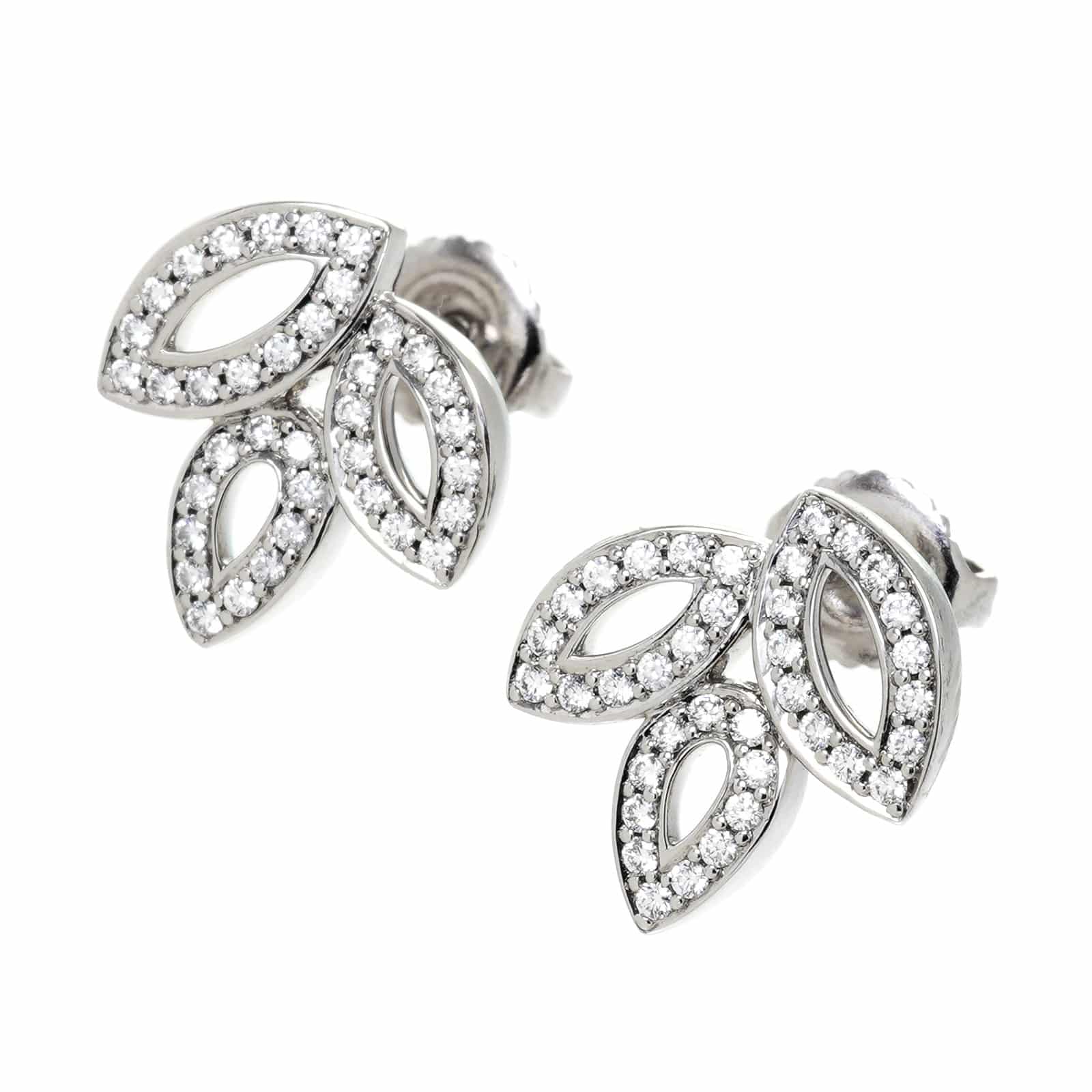 ハリー ウィンストン リリークラスター ピアス Pt950プラチナ/ダイヤモンド レディース ジュエリー 【中古】【jewelry】