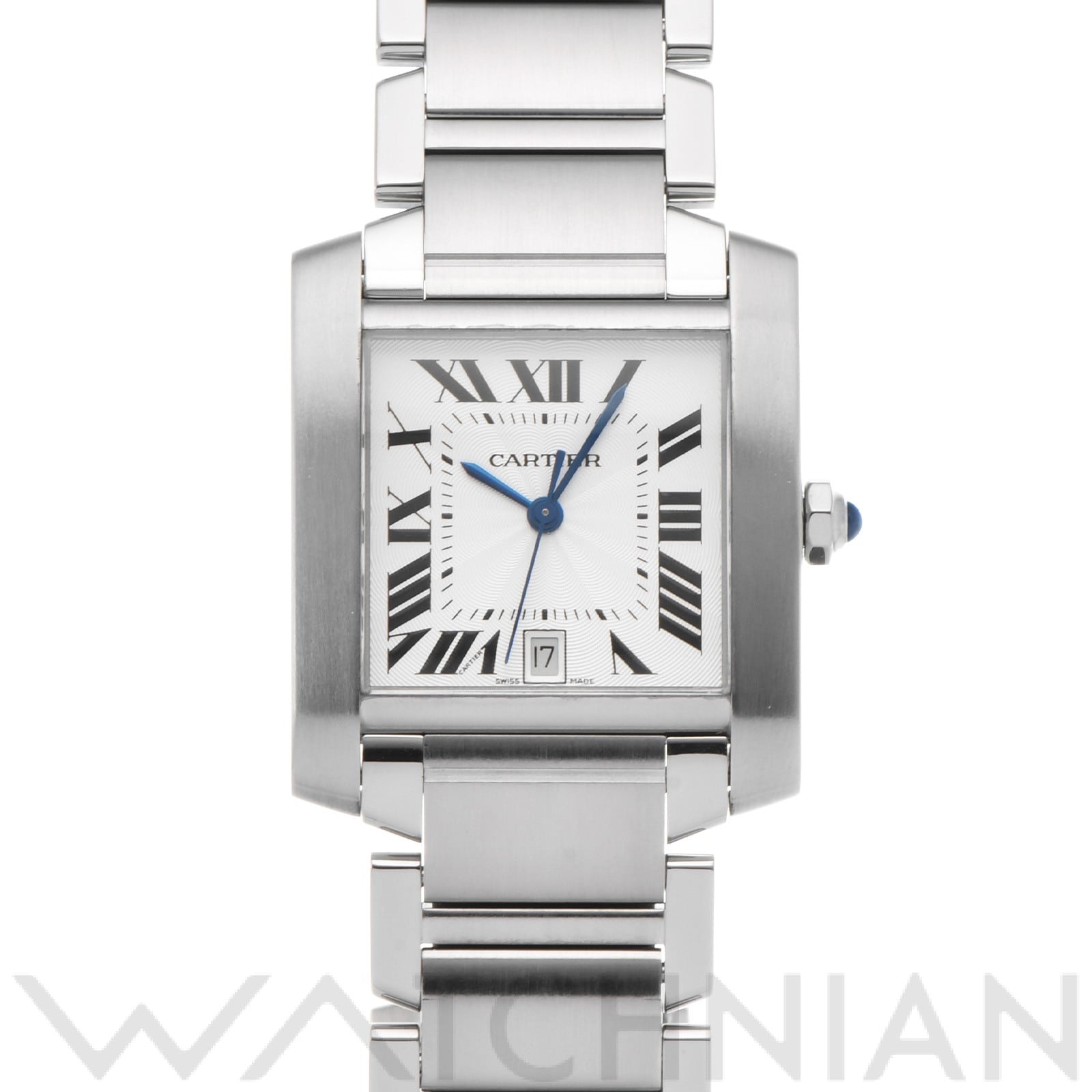 カルティエ タンクフランセーズ LM W51002Q3 シルバー メンズ 時計 【中古】【wristwatch】