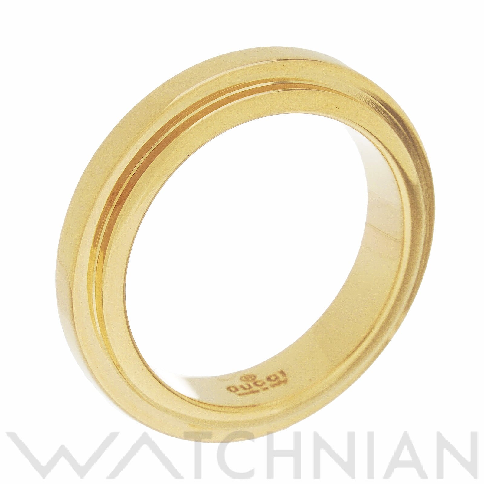 グッチ バンド リング　約6号 K18イエローゴールド YG レディース ジュエリー 【中古】【jewelry】