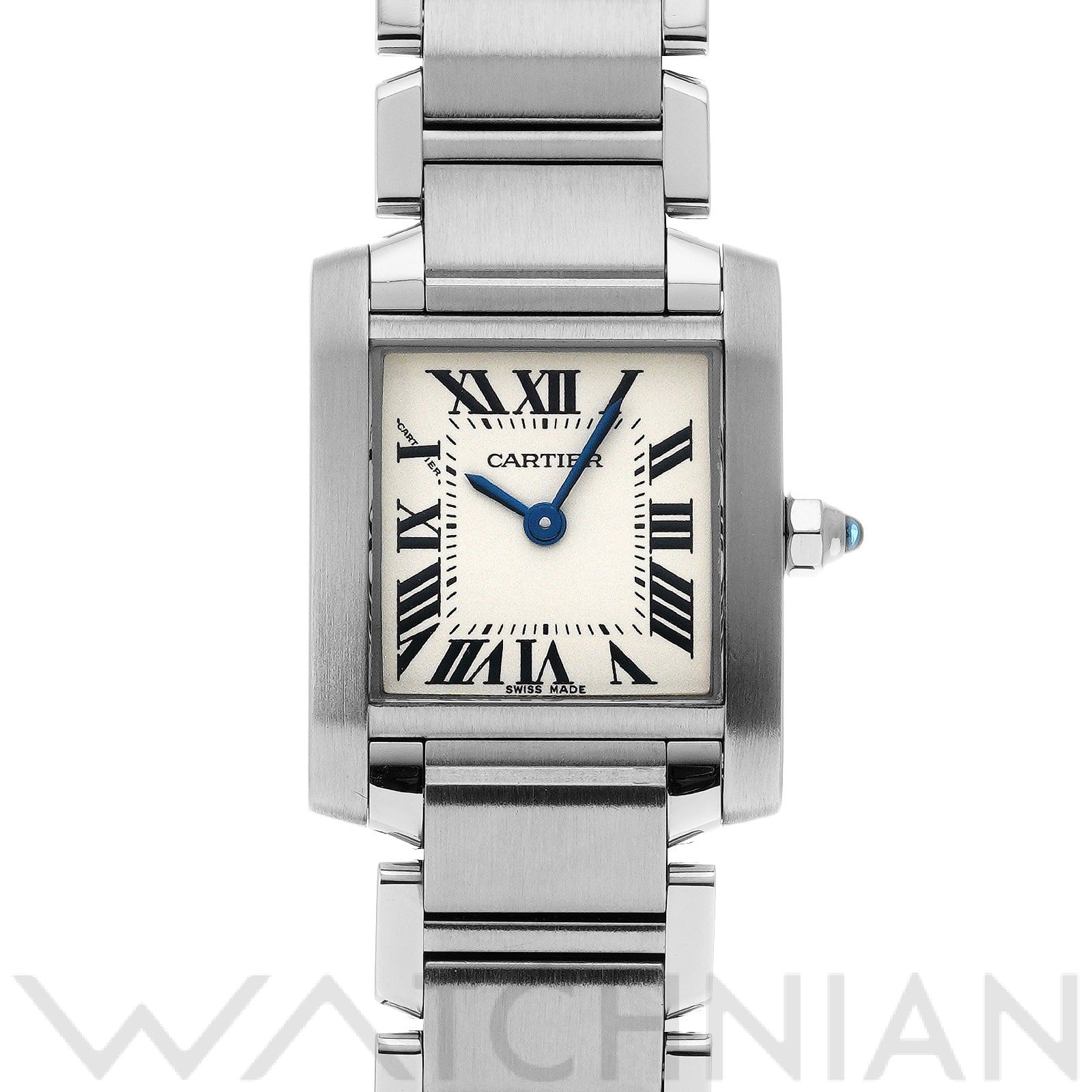 カルティエ タンクフランセーズ SM W51008Q3 シルバー レディース 時計 【中古】【wristwatch】