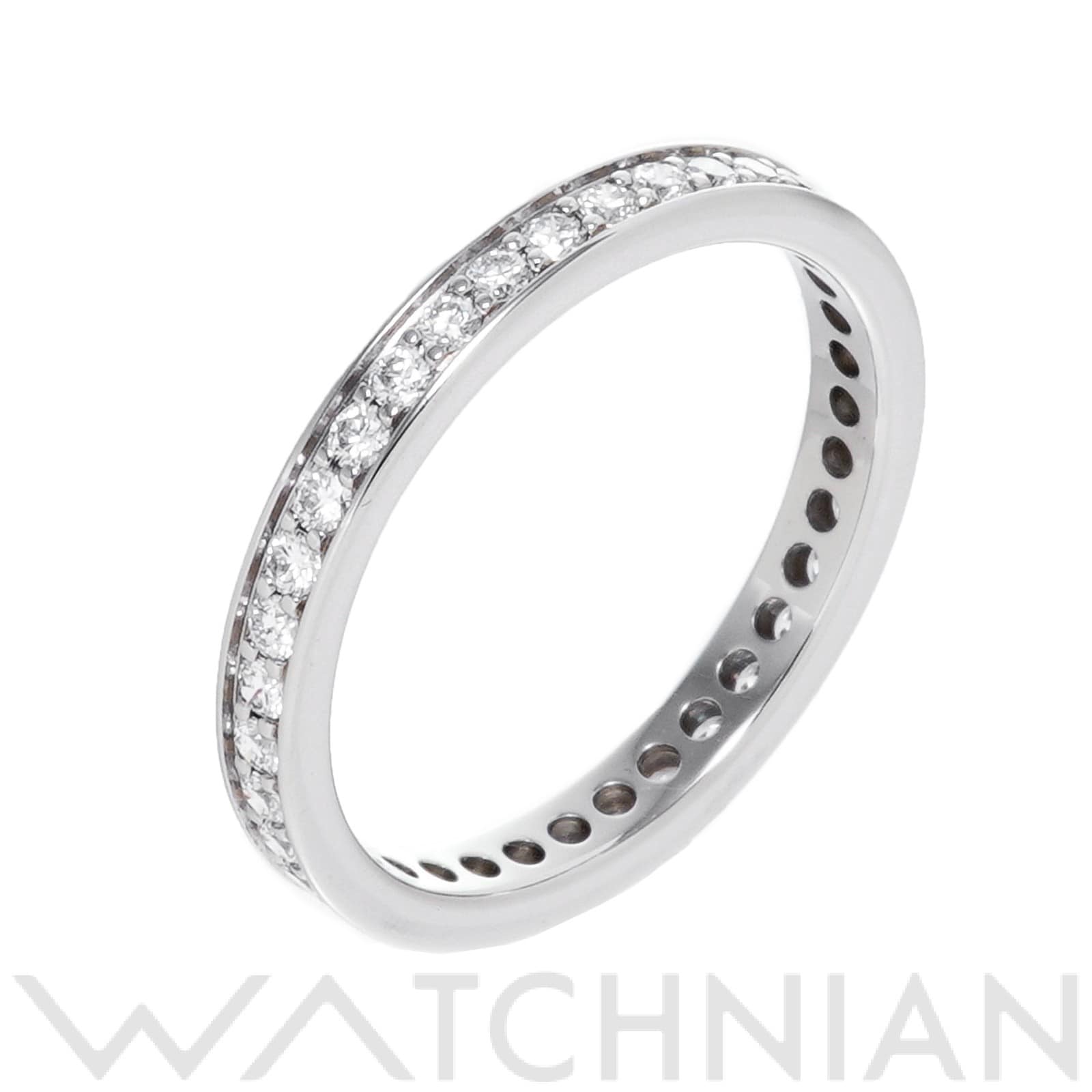 カルティエ エタニティ リング　#48(約8号) Pt950プラチナ/ダイヤモンド レディース ジュエリー 【中古】【jewelry】