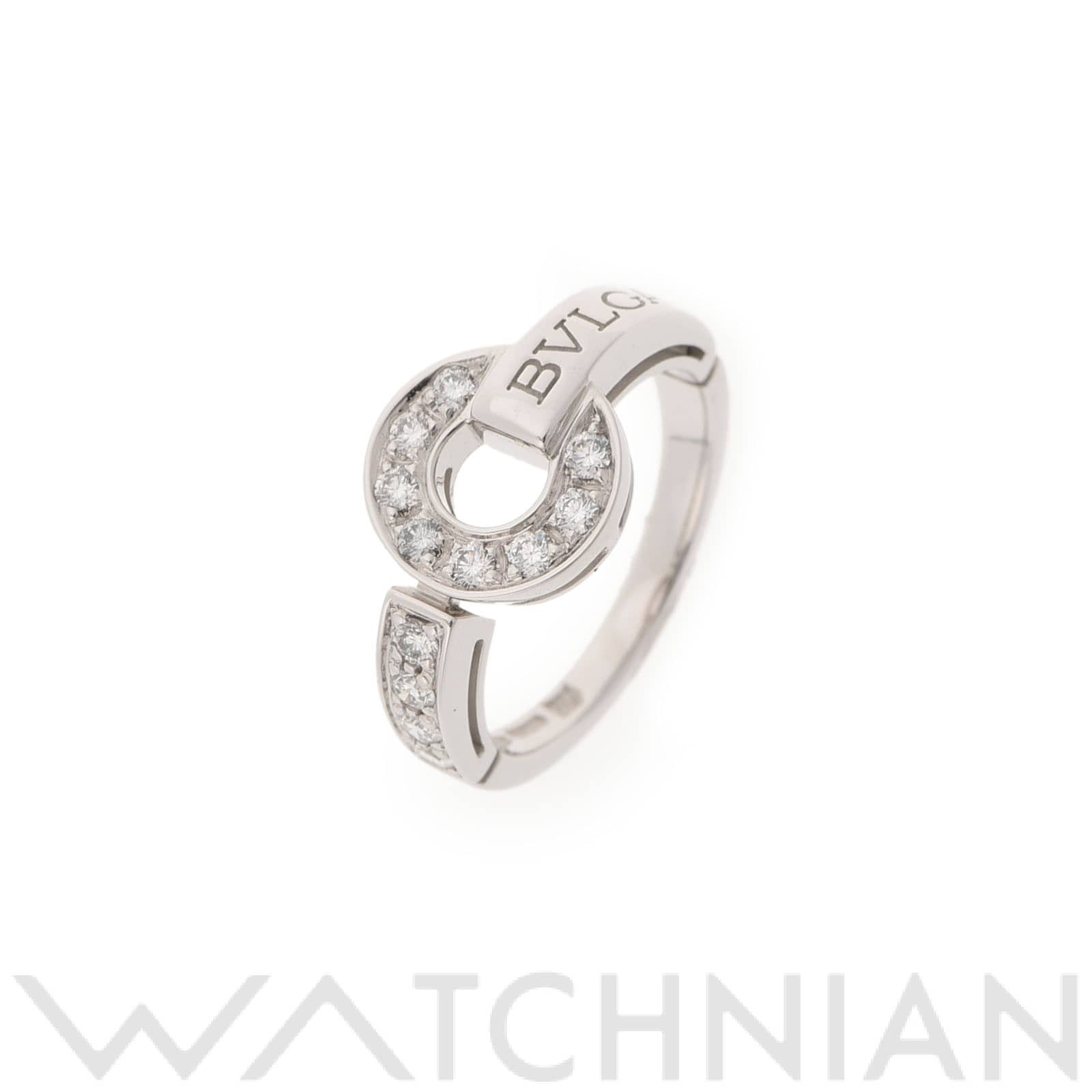 ブルガリ ブルガリブルガリ #8 K18WG/ダイヤ レディース ジュエリー 【中古】【jewelry】
