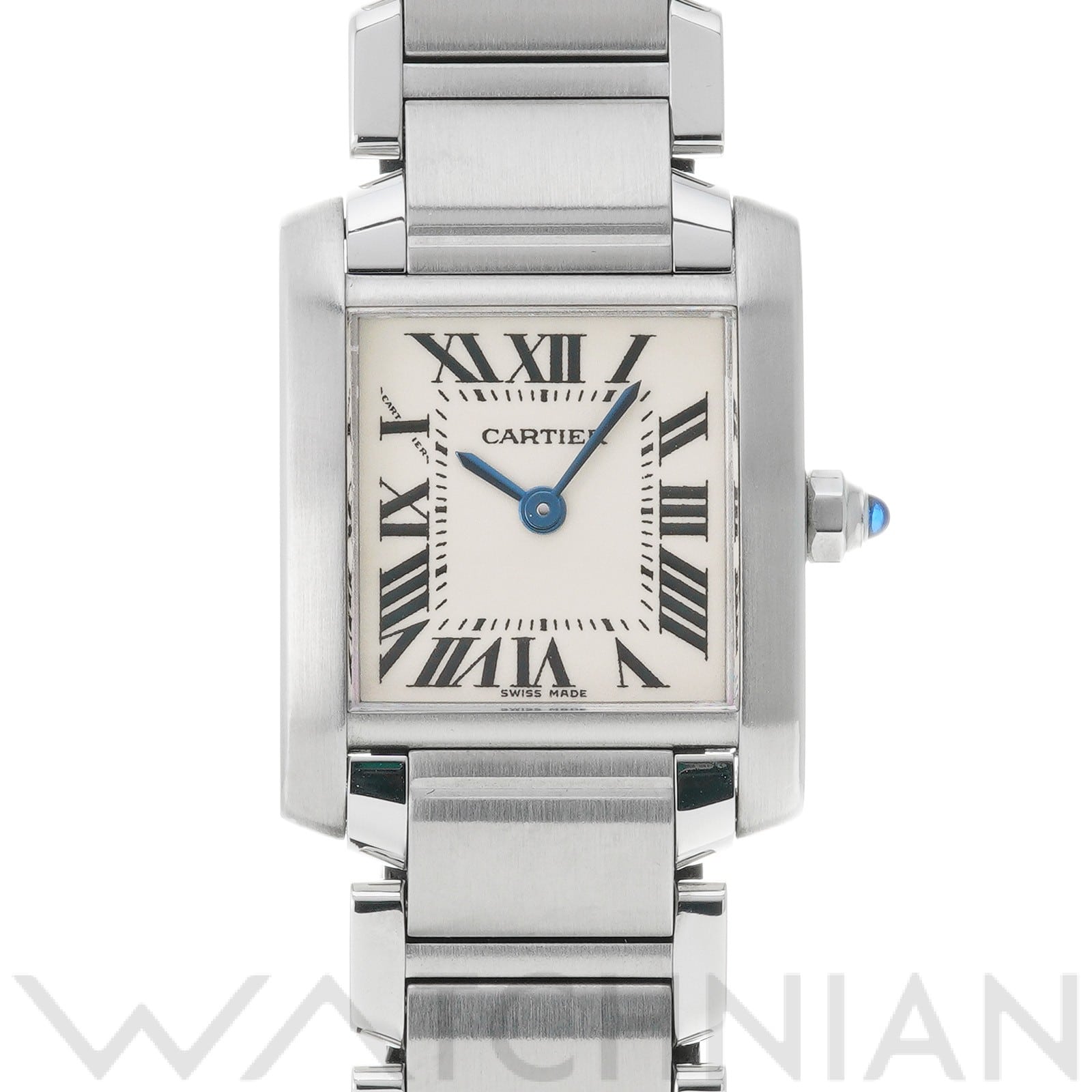カルティエ タンクフランセーズ SM W51008Q3 シルバー レディース 時計 【中古】【wristwatch】