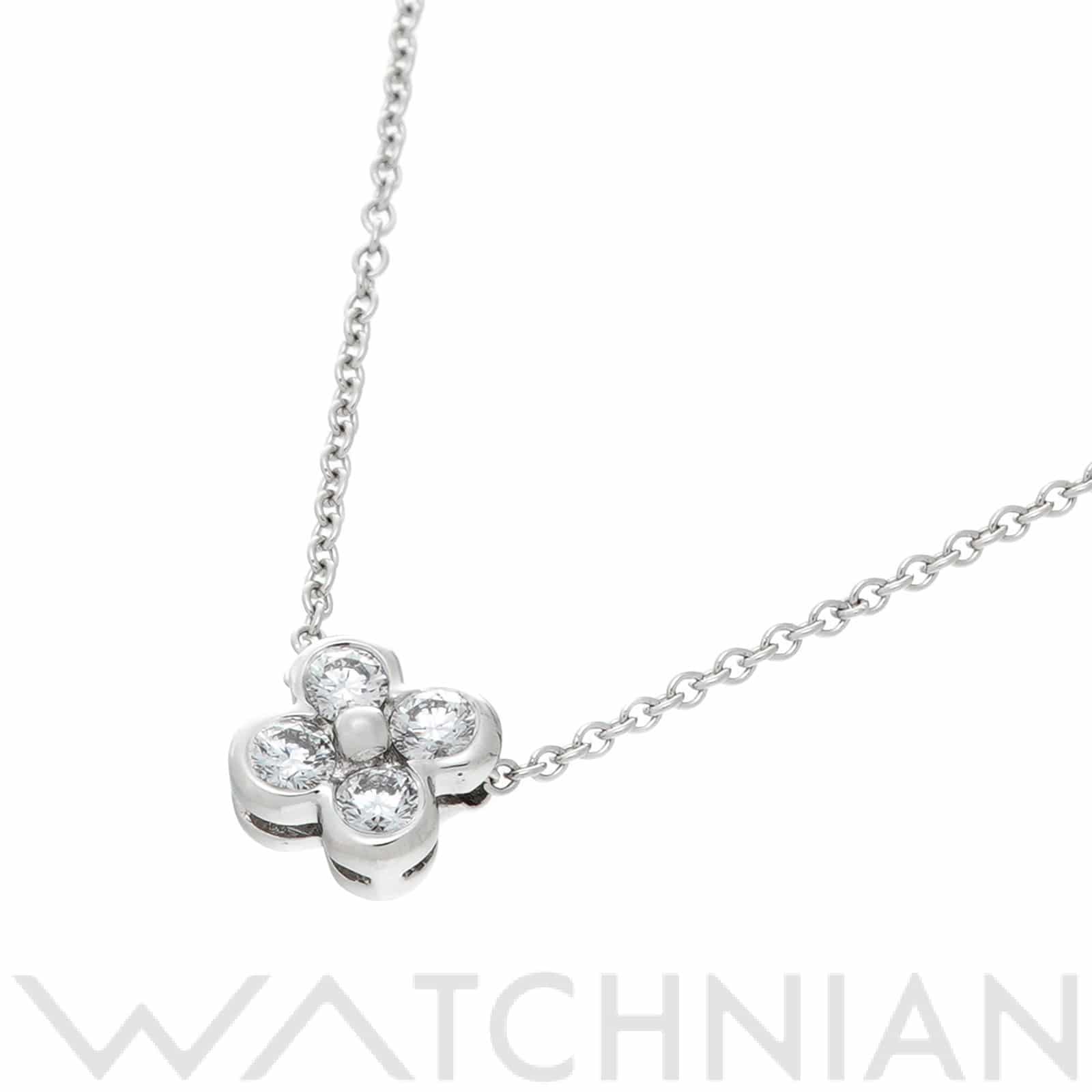 ティファニー ベゼルセット ペンダント ネックレス Pt950プラチナ/ダイヤモンド レディース ジュエリー 【中古】【jewelry】