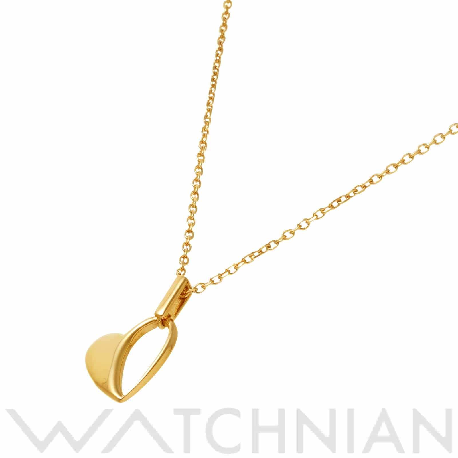 ミキモト ハート ペンダント ネックレス K18イエローゴールド YG レディース ジュエリー 【中古】【jewelry】
