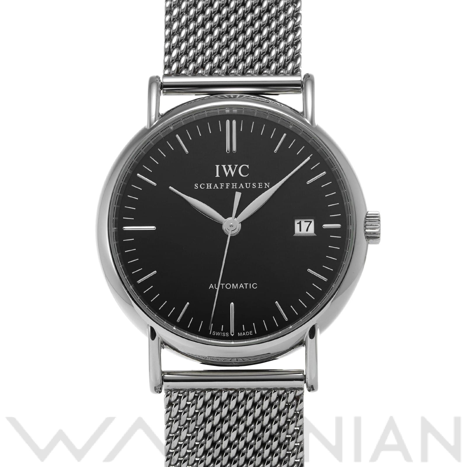IWC ポートフィノ オートマティック IW356305 ブラック メンズ 時計 【中古】【wristwatch】