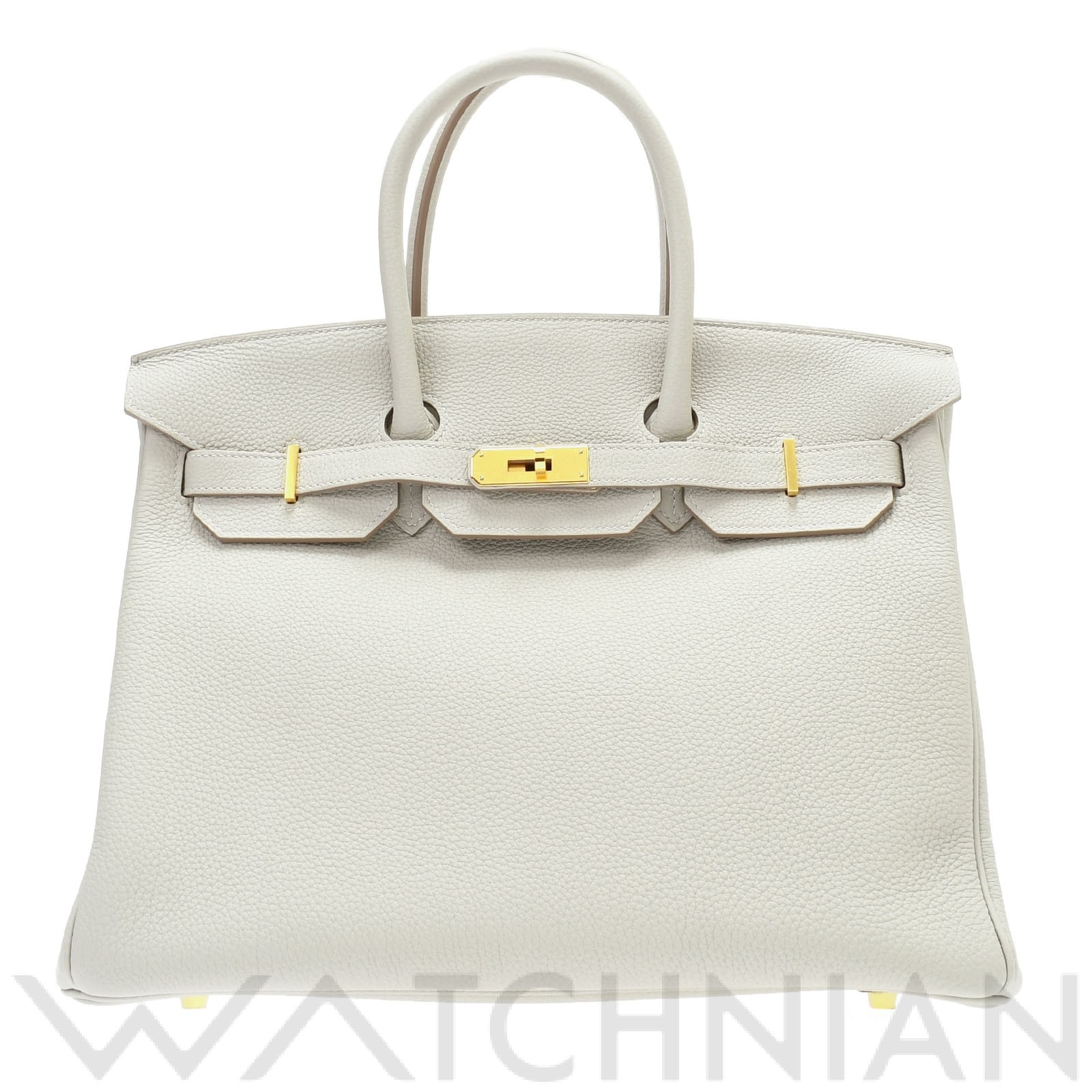 エルメス バーキン 35 グリスパール/ゴールド金具 トゴ ユニセックス バッグ 【未使用】【bag】