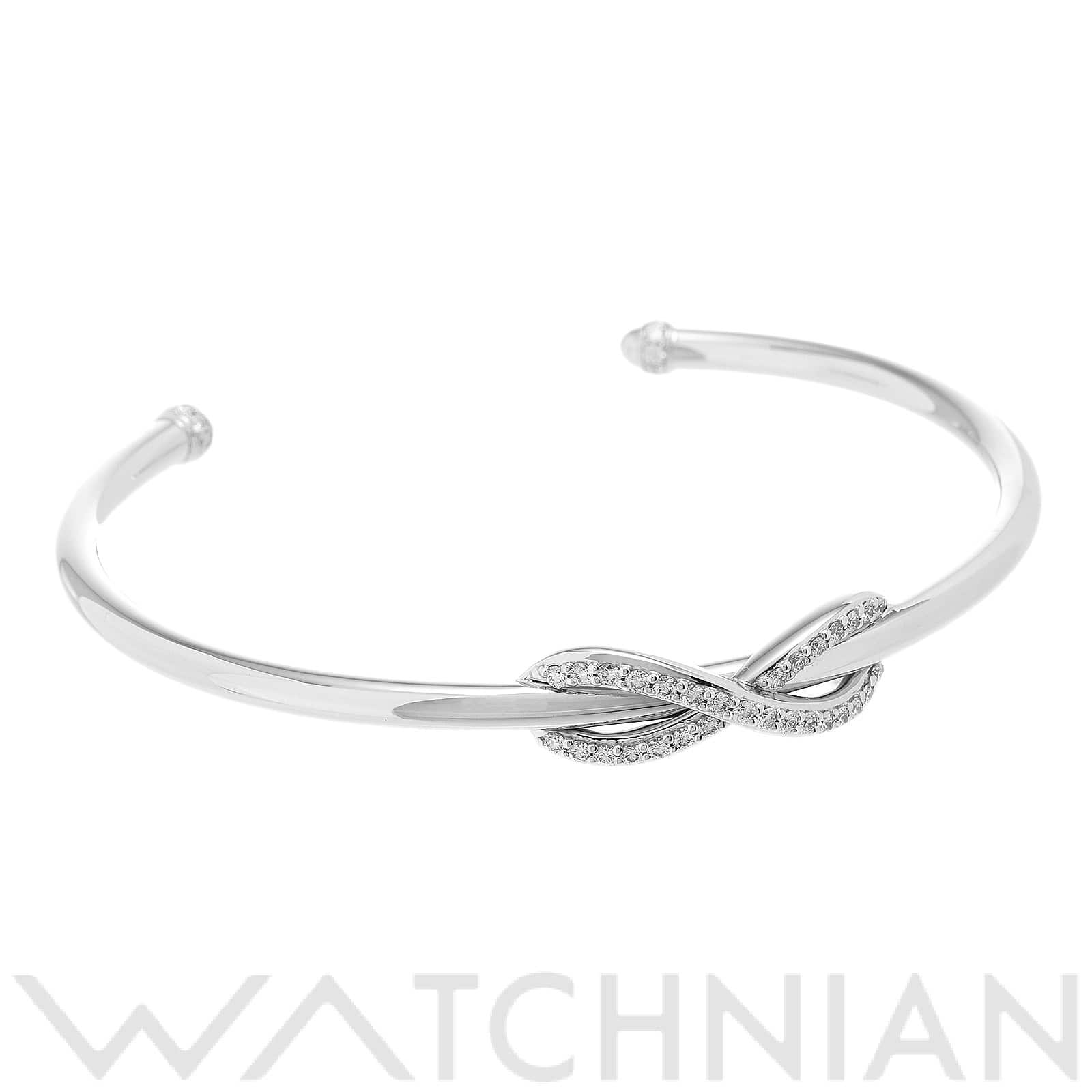 ティファニー インフィニティ カフ バングル K18ホワイトゴールド WG/ダイヤモンド レディース ジュエリー 【中古】【jewelry】