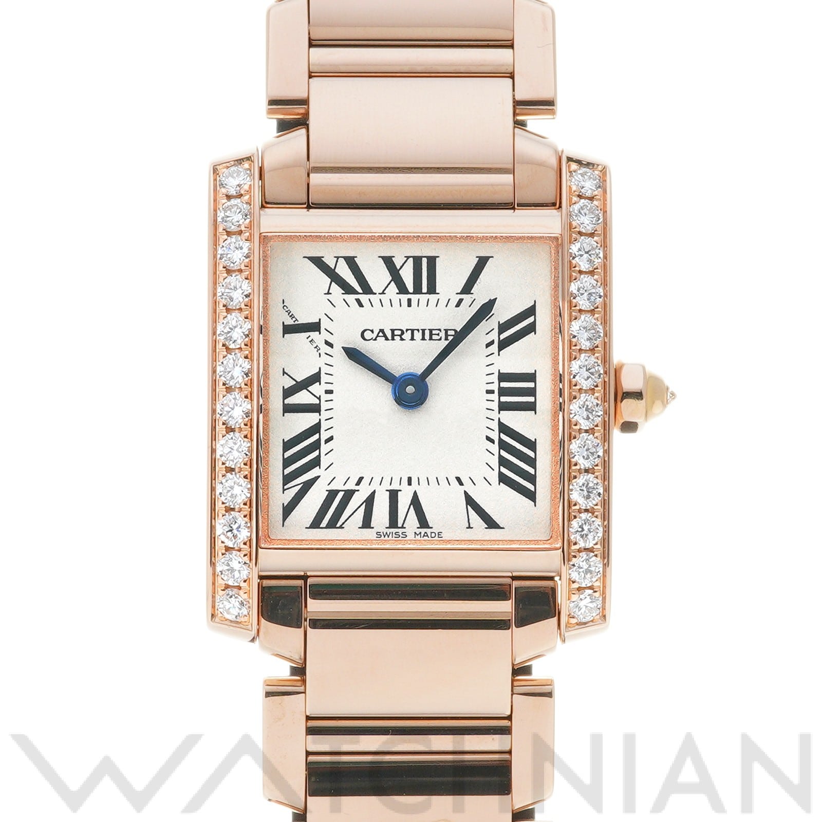 カルティエ タンク フランセーズ SM WJTA0022 シルバー レディース 時計 【中古】【wristwatch】