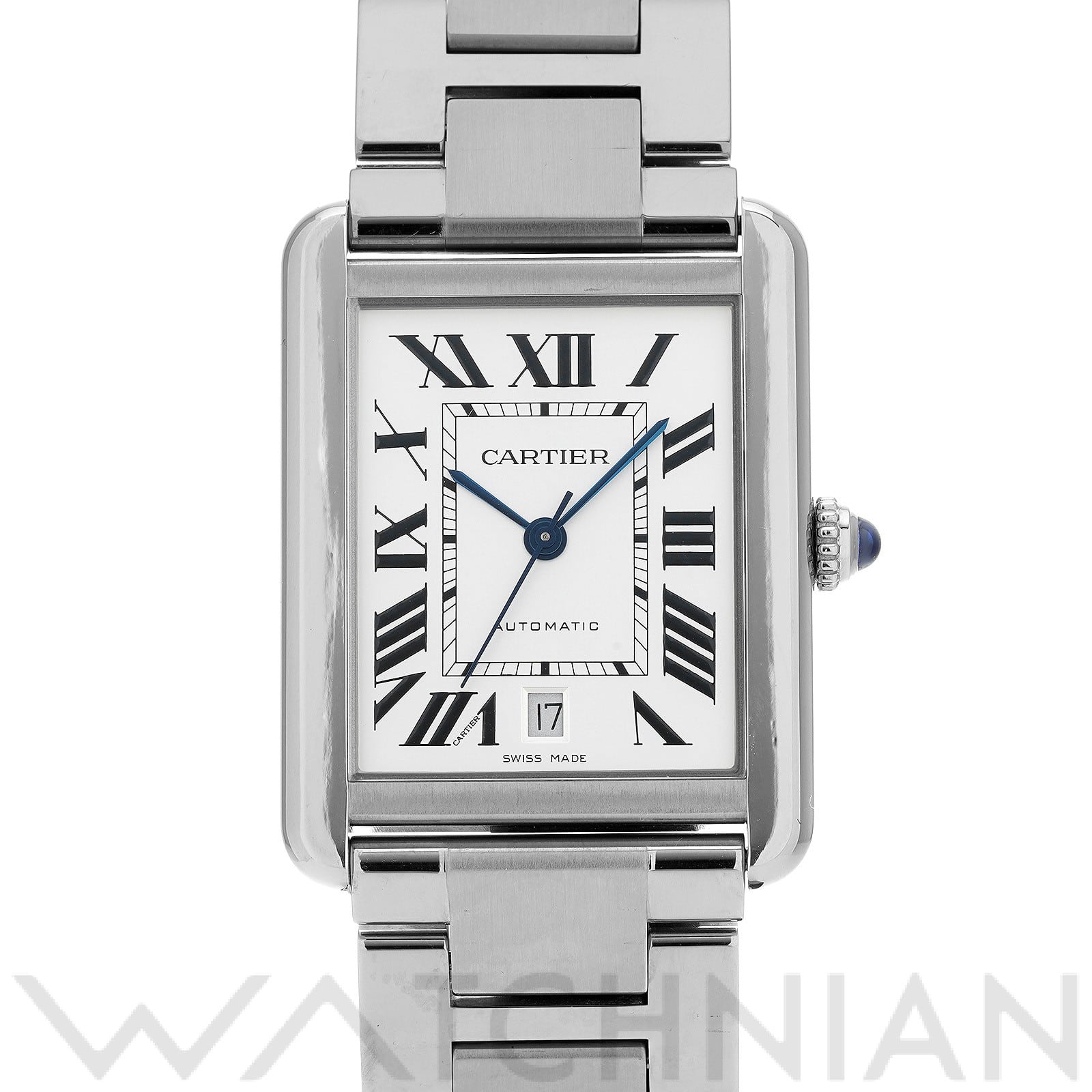 カルティエ タンクソロ XL W5200028 シルバー メンズ 時計 【中古】【wristwatch】