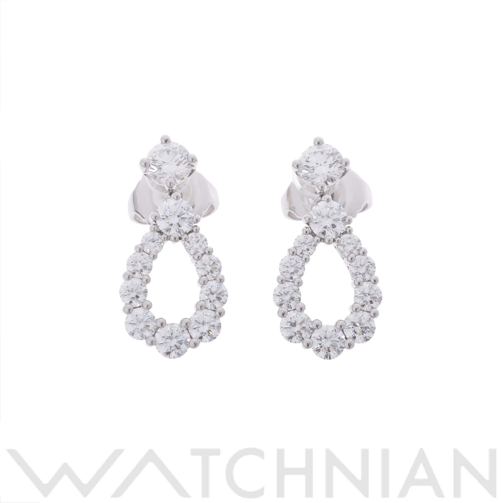ハリー ウィンストン ループバイHW スモール ピアス Pt950プラチナ/ダイヤモンド レディース ジュエリー 【中古】【jewelry】