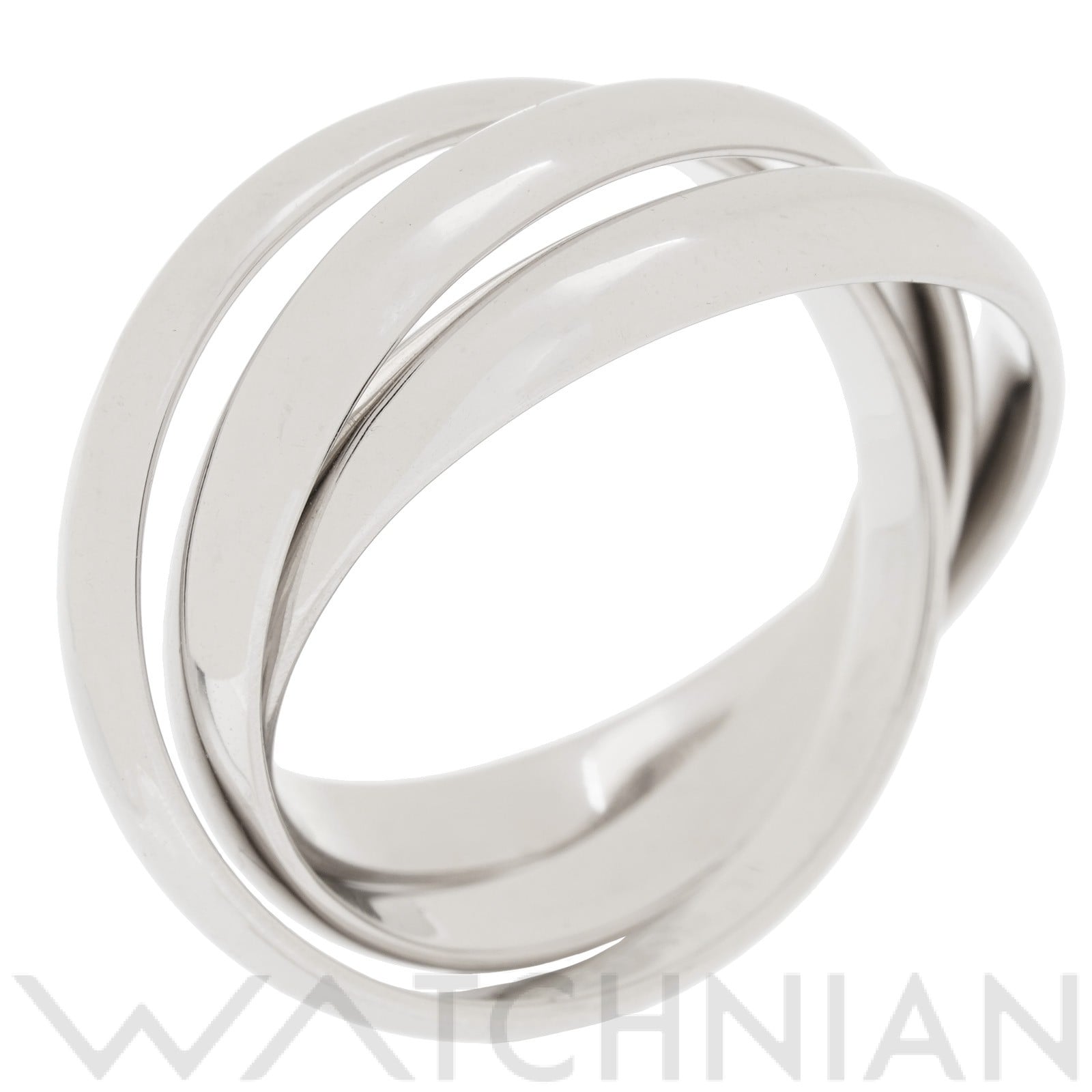 カルティエ トリニティ リング　#53(約13号) K18ホワイトゴールド WG レディース ジュエリー 【中古】【jewelry】