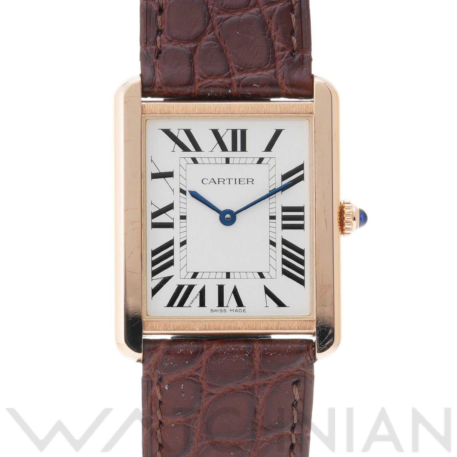 カルティエ タンクソロ LM W5200025 シルバー メンズ 時計 【中古】【wristwatch】