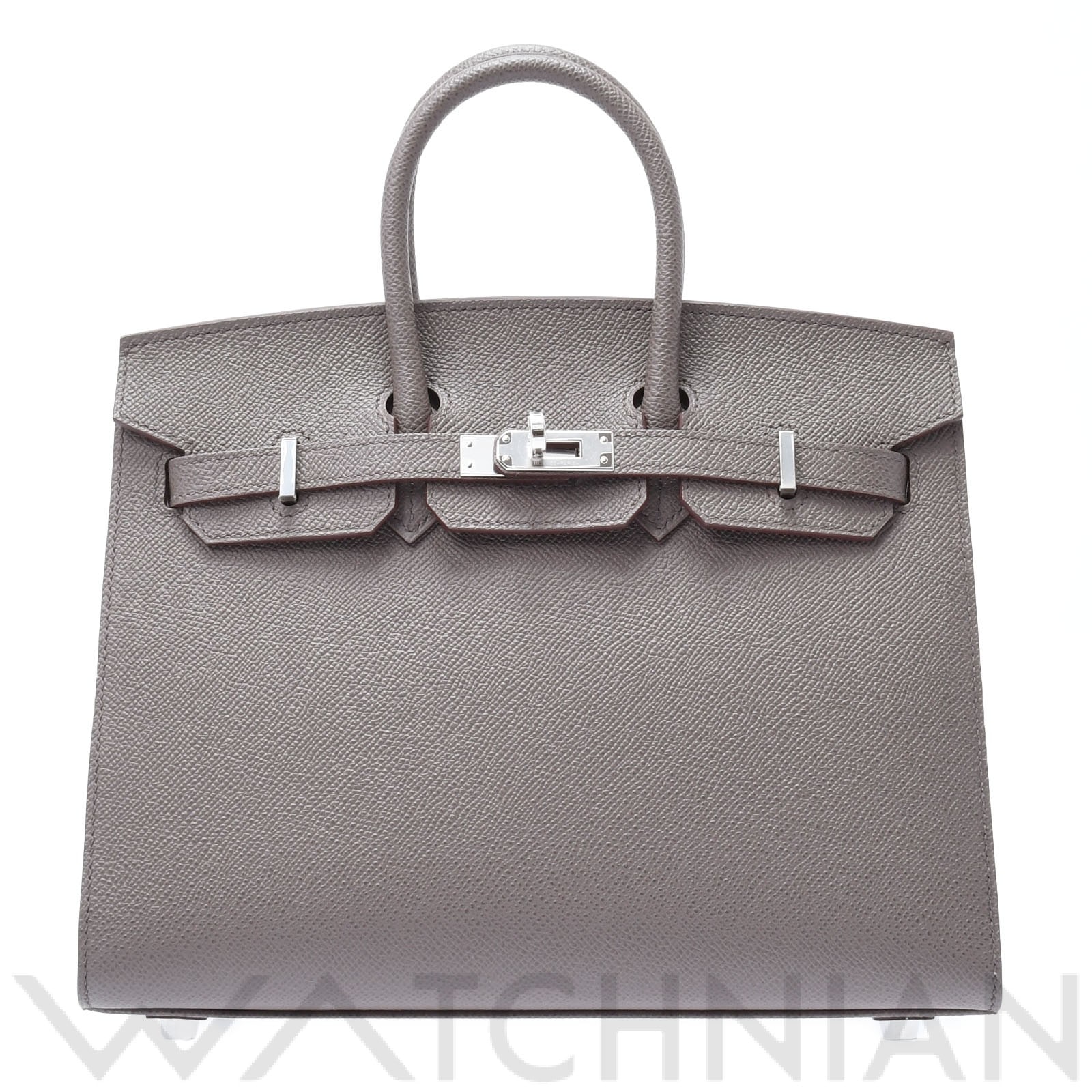 エルメス バーキン 25 セリエ エタン/パラジウム金具 ヴォーエプソン レディース バッグ 【新品】【bag】